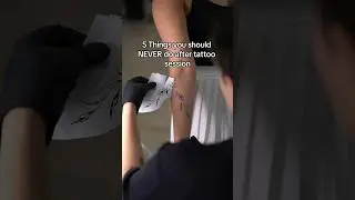 5 Things you should NEVER do after tattoo session #tattoostudio #tattoolover #tattooaftercare