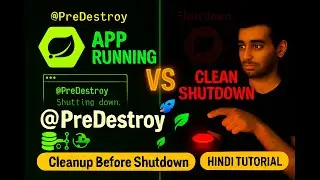 Spring Boot Magic 🚀 | @PreDestroy Explained with Real Cleanup Examples 🌿 Hindi Tutorial