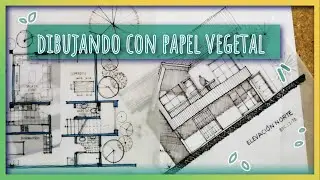 Papel vegetal - croquis de arquitectura