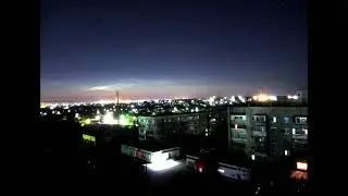 Noctilucent clouds time-lapse (high contrast)