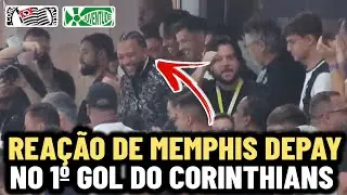 COMEMOROU MUITO! REAÇÃO DE MEMPHIS DEPAY NO GOL DO TIMÃO - CORINTHIANS 1X0 JUVENTUDE