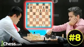 DING LIREN vs. NEPO #8 🥊 VIBRANTE y LOQUÍSIMA partida del Mundial de Ajedrez