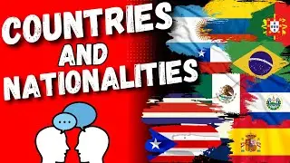 Countries and Nationalities of AMERICA IN SPANISH to learn Easily and quickly | SLOW PRONUNCIATION