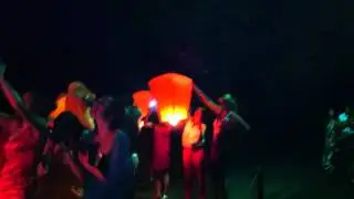 Выпускной МГЮА 2012. Запуск китайских фонариков