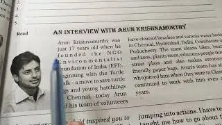 कक्षा 10 अंग्रेज़ी पाठ 3( An interview with Arun Krishnamurthy) gujarat board