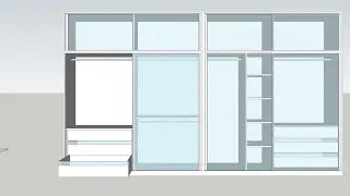 How to make a wardrobe in Sketchup |Sketchup Wardrobe Design|