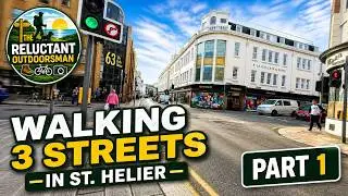 Walking 3 streets in St  Helier (Part 1) #jersey #walking #virtualhike