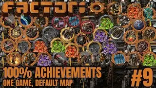 Factorio 100% Achievements | Default Map | #9 More Coal & Power!
