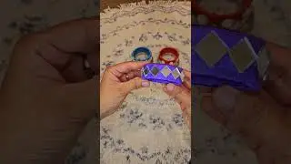 Reusing old bangles to make diya holder 🤩 