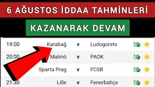 KAZANARAK DEVAM ! 6 AĞUSTOS 2024 İDDAA TAHMİNLERİ