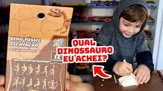 💥QUAL DINOSSAURO ACHEI?🦖 ESCAVEI UMA PEDRA PRÉ-HISTÓRICA!