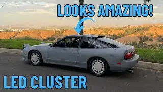 LED CLUSTER ON A NISSAN 240SX