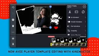 New Avee player template editing with Kinemaster । Kinemaster status video editing ।