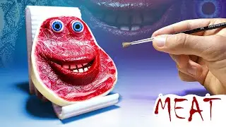 Can you believe this STEAK is made of clay? | Charlie the Steak clay art