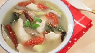 Tom Yum Soup w/ Fish Recipe ต้มยำปลา - Hot Thai Kitchen!
