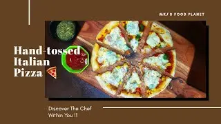 Hand Tossed Thin Crust Pizza with Pizza Sauce | Pizza with Biga Dough | 12" Thin Crust Veg Pizza