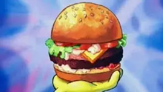 Throwing around a Krabby patty for 10 minutes