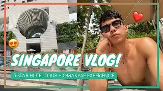 I'm back in SG! Ritz-Carlton Hotel Tour + Omakase Experience (Singapore Vlog ep.1) | Enchong Dee