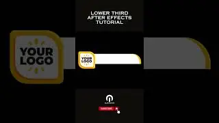 Lower Third Animation After Effects Tutorial 