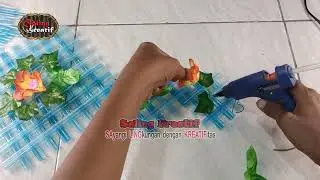Sedotan Plastik jadi Hiasan Cantik