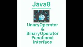 Java8::Unary & BinaryOperator Functional 