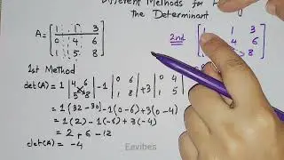 Different methods for Finding the Determinant of a Matrix || Determinant Shortcuts-2024