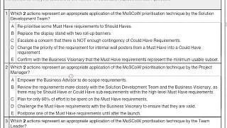 AgilePM v2 Practitioner Practice Paper Q1 Part C