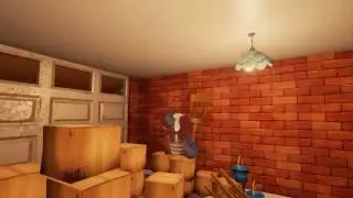 Hello Neighbour pre-alpha exploration AFTER the green glowing room and looking through walls