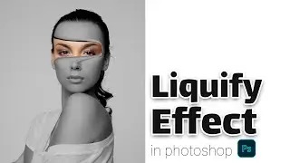 Manipulation Technique in Photoshop | Liquify Effect on face #Shorts