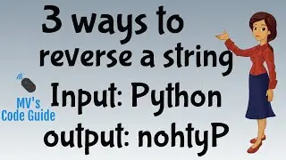 1.  Three ways to reverse a string
