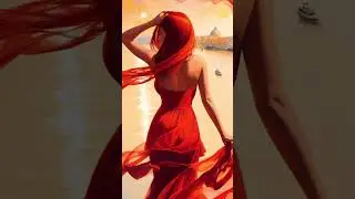 The woman in red,- мои художественные импровизации в нейросетях #aiart #ai #нейросеть #romantic