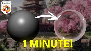 How to Make a Transparent Glass in Blender in 1 Minute!