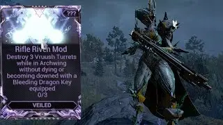 Warframe   Rifle Riven 3 Vruush Turrets Bleeding Dragon Key