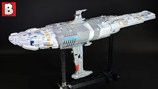 Massive LEGO MC-75 Star Cruiser Rebel Flagship Star Wars Custom Build!