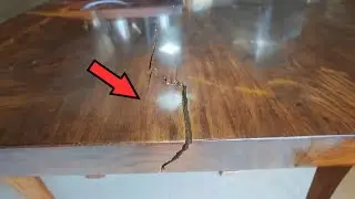 Thrift Store Score! | Refinishing Solid Wooden Tables deformed crack | Furniture Restoration