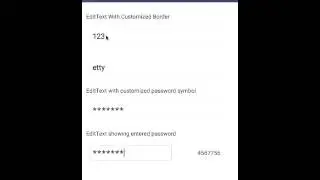 Android EditText Control