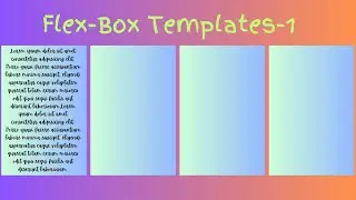Flex-box Layouts | Equal Size Column Layout |Pattern-1