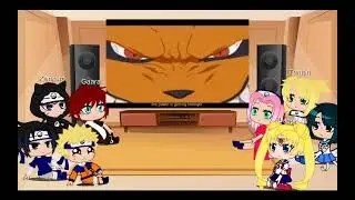 Past Naruto, His Friends and Sailor Moon react to Naruto vs Gaara\ Paru-Chan