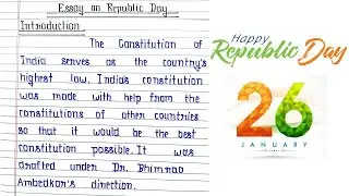 Essay on Republic Day in English, Write Essay on Gantantra Diwas Republic Day par Essay English mein