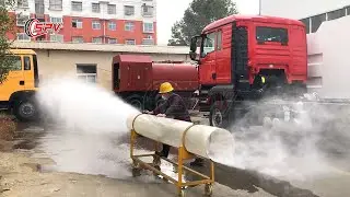 Function test of SPV high pressure jetting tank body(5,000 litres capacity)