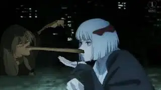 裏梅にキスする真人