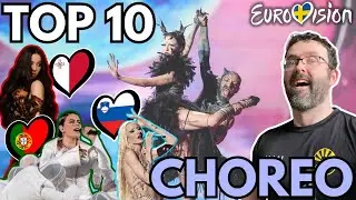 📊 Top 10 Choreography in Eurovision 2024!