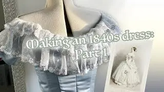 Making an 1840s dress: the bodice Part I
