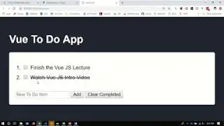 Intro to Vue.js - To Do App