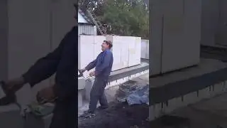 стройка дома из газобетона 