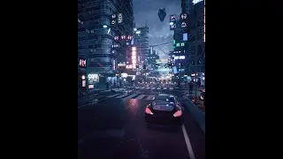 Cyberpunk environment created with Unreal Engine 4.25