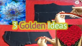 3  Swing Ideas for Beginners | How to gum stitch in trousers | T-shirt and paint ruse idea
