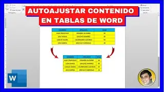 Cómo AUTOAJUSTAR CONTENIDO en TABLAS de WORD