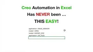 Creo Automation with Excel