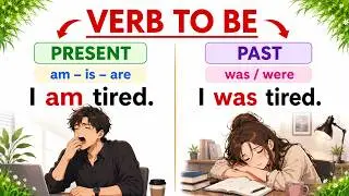 🔥 Learn Verb To Be Easily | Present vs Past Tense for Beginners
